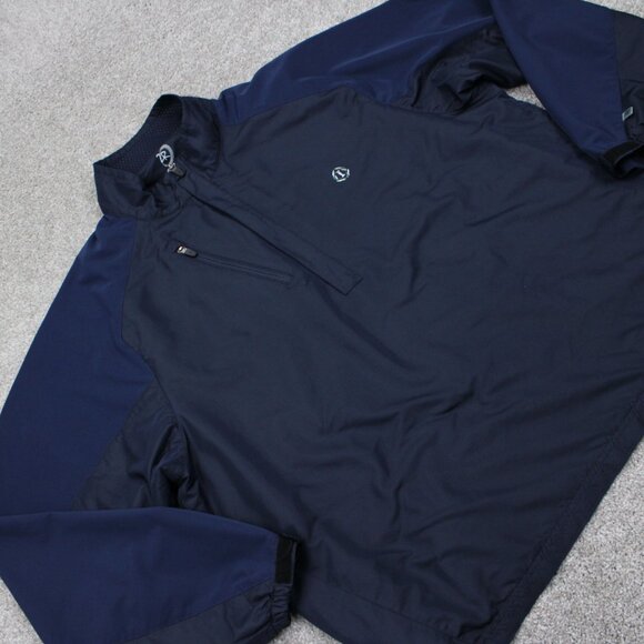 Zero Restriction Tour Series Jacket Mens XL Blue 1/4 Zip Polyester Golf Pullover - Picture 7 of 16